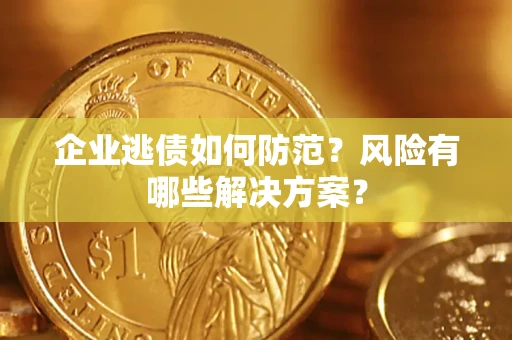 北京企业逃债如何防范？风险有哪些解决方案？