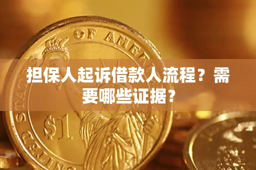 北京担保人起诉借款人流程？需要哪些证据？