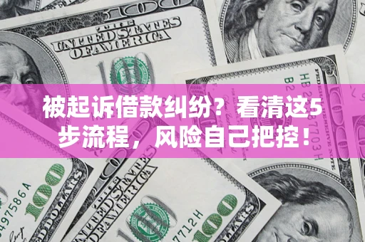北京被起诉借款纠纷？看清这5步流程，风险自己把控！