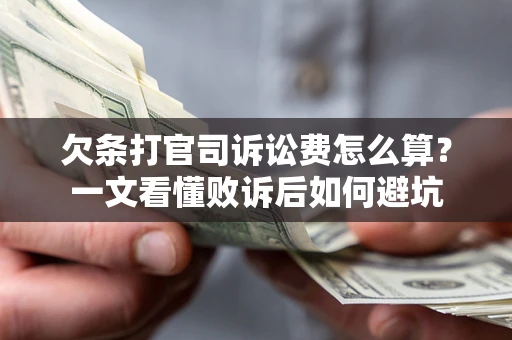 北京欠条打官司诉讼费怎么算？一文看懂败诉后如何避坑