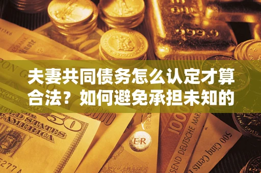 北京夫妻共同债务怎么认定才算合法？如何避免承担未知的债务风险？